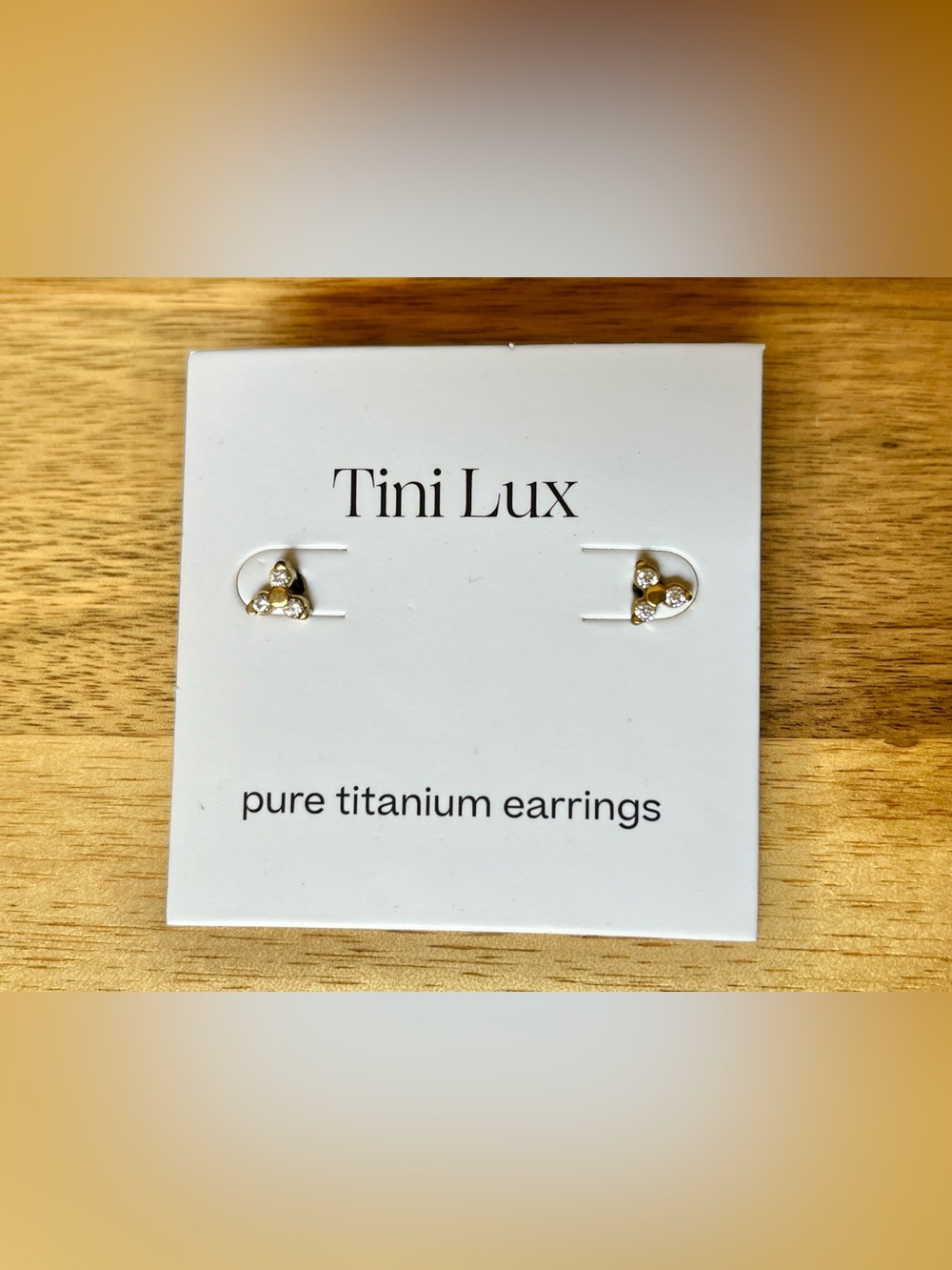 Tini Lux Pavé Astrid Stud Earrings in Gold